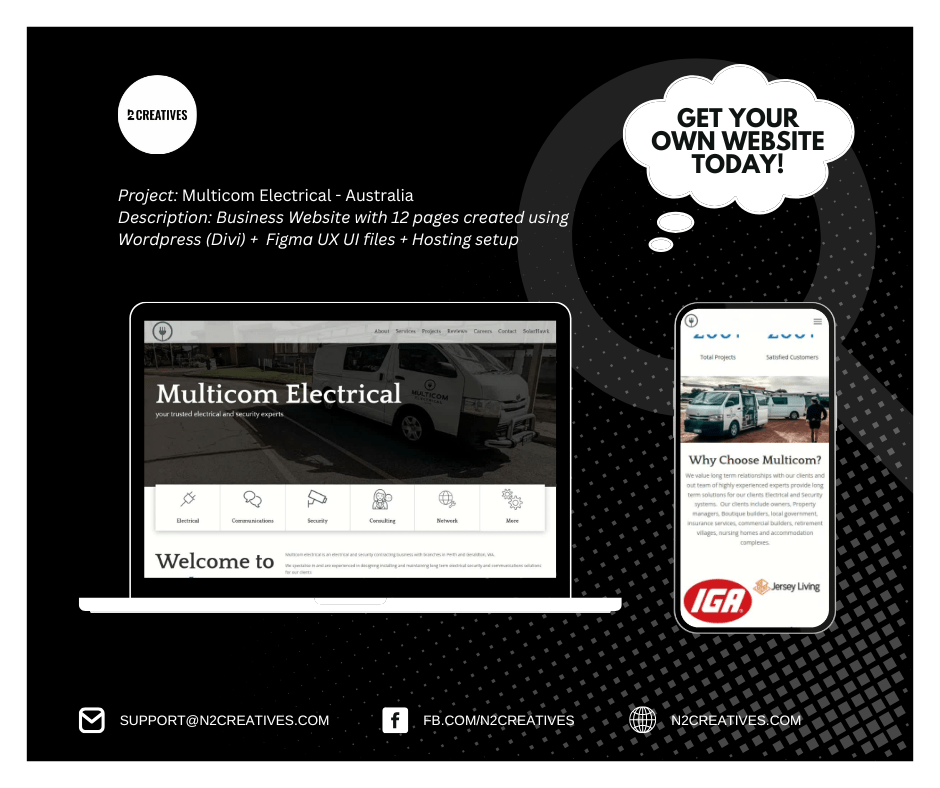 Web Development Project - Multicom Electrical